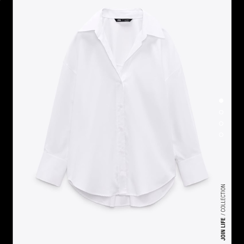 Zara white button down